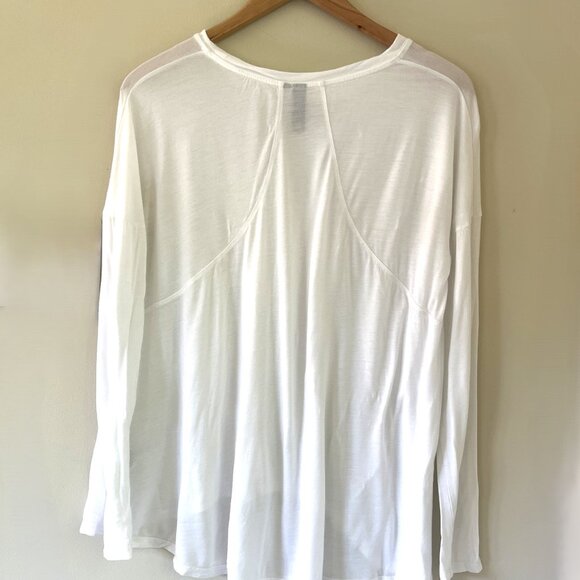 Sweaty Betty Easy Peazy Long Sleeve Shirt, White, Size S - Picture 4 of 9